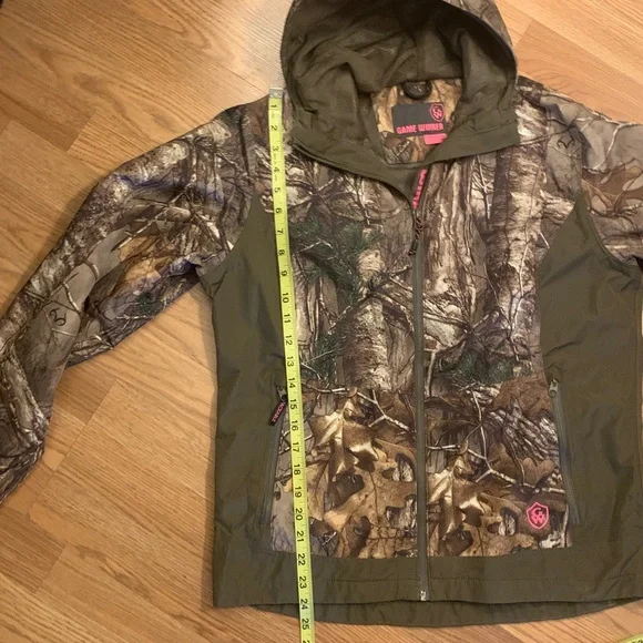 Camo Hooded Lightweight Rain Jacket - Picture 9 of 10